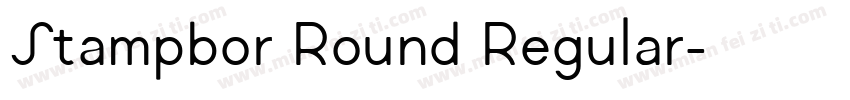 Stampbor Round Regular字体转换